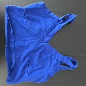 Blue crop top